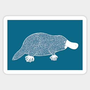 Platypus - hand drawn animal lovers design Sticker